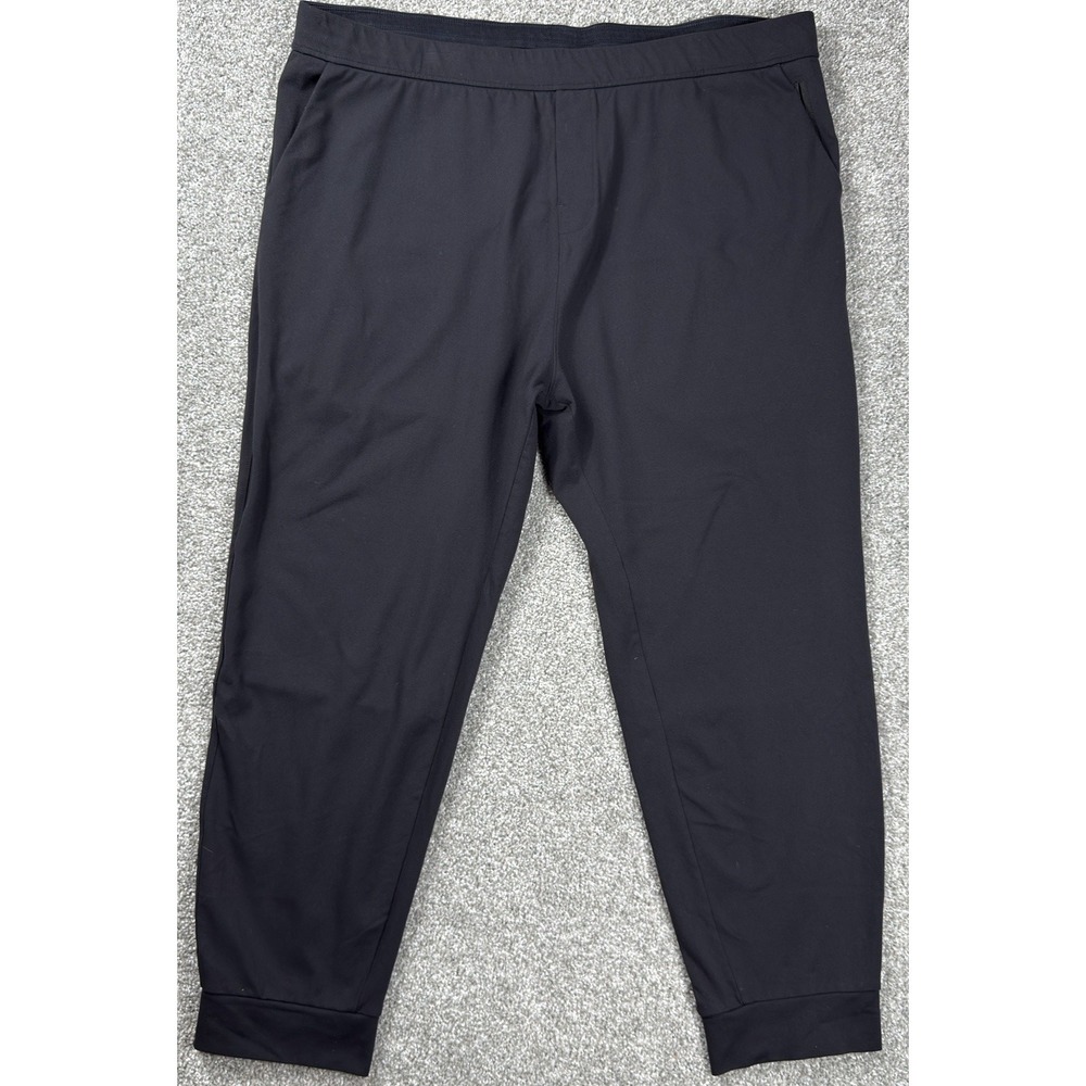 Public Rec Pants Men's 44x28Black Stretch Travel Golf Performance‎ Jogger